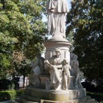 Goethe-Denkmal im Großen Tiergarten in Berlin von Fritz Schaper von 1880, Gesamtansicht