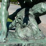 Denkmal "Herkules mit dem erymanthischen Eber" von Louis Tuaillon in Berlin-Tiergarten, Detailansicht