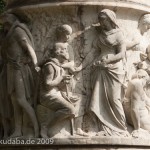 Denkmal Königin Luise auf der Luiseninsel im Großen Tiergarten in Berlin von Erdmann Encke, Kopie aus Zementguss, Zustand: Juli 2009. Dieses Bild von Andres Imhof ist lizenziert unter einer Creative Commons Namensnennung - Nicht-kommerziell - Keine Bearbeitung 3.0 Deutschland Lizenz.