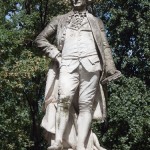 Lessing-Denkmal im Großen Tiergarten in Berlin von Otto Lessing, Gesamtansicht der Standfigur