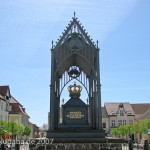 Luisen-Denkmal in Gransee von Karl Friedrich Schinkel von 1810, Detailansicht vom Norden aus gesehen