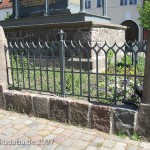 Luisen-Denkmal in Gransee von Karl Friedrich Schinkel von 1810, Detailansicht vom Zaun