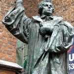 Luther-Denkmal in Hannover von Carl Dopmeyer, Detailansicht Luthers