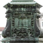 Luther-Denkmal in Eisenach von Adolf von Donndorf von 1894, Detailansicht vom Sockel