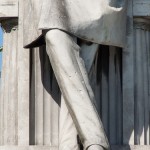 Moltke-Denkmal am Großen Stern im Großen Tiergarten in Berlin von Joseph Uphues von 1904, Detailansicht der Standfigur