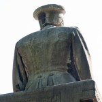 Moltke-Denkmal am Großen Stern im Großen Tiergarten in Berlin von Joseph Uphues von 1904, Detailansicht der Standfigur