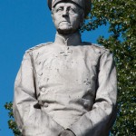 Moltke-Denkmal am Großen Stern im Großen Tiergarten in Berlin von Joseph Uphues von 1904, Detailansicht der Standfigur
