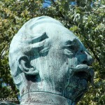 Roon-Denkmal am Großen Stern im Großen Tiergarten in Berlin von Harro Magnussen, Detailansicht der Standfigur