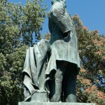 Roon-Denkmal am Großen Stern im Großen Tiergarten in Berlin von Harro Magnussen, Gesamtansicht der Standfigur