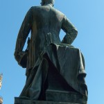 Roon-Denkmal am Großen Stern im Großen Tiergarten in Berlin von Harro Magnussen, Gesamtansicht der Standfigur