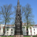 Rubenow-Denkmal in Greifswald von Friedrich August Stüler von 1856, Gesamtansicht