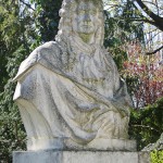 Denkmal Rüdiger von Ilgen in Berlin-Neukölln von Rudolf Siemering, Detailansicht mit der Büste