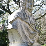 Denkmal Rüdiger von Ilgen in Berlin-Neukölln von Rudolf Siemering, Detailansicht mit der Büste