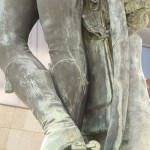Zieten-Denkmal in der Mohrenstraße in Berlin-Mitte, Detailansicht der Standfigur