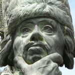 Zieten-Denkmal in der Mohrenstraße in Berlin-Mitte, Detailansicht der Standfigur