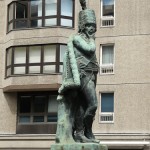 Zieten-Denkmal in der Mohrenstraße in Berlin-Mitte, Gesamtansicht der Standfigur
