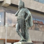 Zieten-Denkmal in der Mohrenstraße in Berlin-Mitte, Gesamtansicht der Standfigur