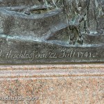 Zieten-Denkmal in der Mohrenstraße in Berlin-Mitte, Detailansicht des Sockels
