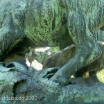 Denkmal "Altgermanische Wisentjagd" im Großen Tiergarten von Fritz Schaper, Detailansicht der Skulptur