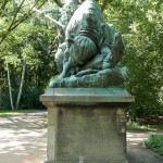 Denkmal "Altgermanische Wisentjagd" im Großen Tiergarten von Fritz Schaper, Gesamtansicht