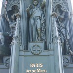 Kreuzberg-Denkmal in Berlin-Kreuzberg, Detailansicht des gusseisernen Denkmals