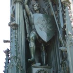 Kreuzberg-Denkmal in Berlin-Kreuzberg, Detailansicht des gusseisernen Denkmals