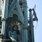 Kreuzberg-Denkmal in Berlin-Kreuzberg, Detailansicht des gusseisernen Denkmals