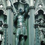 Kreuzberg-Denkmal in Berlin-Kreuzberg, Detailansicht des gusseisernen Denkmals