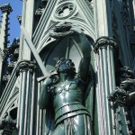 Kreuzberg-Denkmal in Berlin-Kreuzberg, Detailansicht des gusseisernen Denkmals