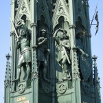 Kreuzberg-Denkmal in Berlin-Kreuzberg, Detailansicht des gusseisernen Denkmals