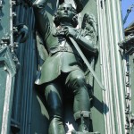 Kreuzberg-Denkmal in Berlin-Kreuzberg, Detailansicht des gusseisernen Denkmals