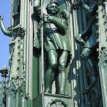 Kreuzberg-Denkmal in Berlin-Kreuzberg, Detailansicht des gusseisernen Denkmals