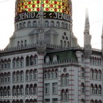 Das Gebäude der ehemaligen Zigarettenfabrik Yenidze in Dresden, von Martin Hammitzsch in einem orientalisierenden Stil 1908 - 1909 errichtet, Detailansicht