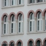 Das Gebäude der ehemaligen Zigarettenfabrik Yenidze in Dresden, von Martin Hammitzsch in einem orientalisierenden Stil 1908 - 1909 errichtet, Detailansicht