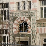 Das Gebäude der ehemaligen Zigarettenfabrik Yenidze in Dresden, von Martin Hammitzsch in einem orientalisierenden Stil 1908 - 1909 errichtet, Detailansicht