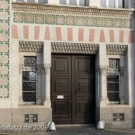 Das Gebäude der ehemaligen Zigarettenfabrik Yenidze in Dresden, von Martin Hammitzsch in einem orientalisierenden Stil 1908 - 1909 errichtet, Detailansicht