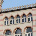 Das Gebäude der ehemaligen Zigarettenfabrik Yenidze in Dresden, von Martin Hammitzsch in einem orientalisierenden Stil 1908 - 1909 errichtet, Detailansicht