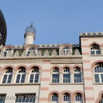 Das Gebäude der ehemaligen Zigarettenfabrik Yenidze in Dresden, von Martin Hammitzsch in einem orientalisierenden Stil 1908 - 1909 errichtet, Detailansicht