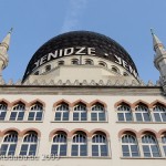 Das Gebäude der ehemaligen Zigarettenfabrik Yenidze in Dresden, von Martin Hammitzsch in einem orientalisierenden Stil 1908 - 1909 errichtet, Detailansicht