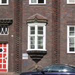 Feuerwache in Wismar, Detailansicht der Fassade