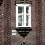 Feuerwache in Wismar, Detailansicht der Fassade