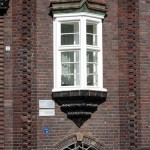 Feuerwache in Wismar, Detailansicht der Fassade