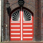 Feuerwache in Wismar, Detailansicht der Fassade