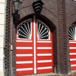 Feuerwache in Wismar, Detailansicht der Fassade