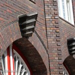 Feuerwache in Wismar, Detailansicht der Fassade