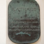 Rathaus in Ulm, Informationstafel