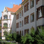 Genossenschaftsbauten Zeppelinstraße, Falkenhagener Feld in Berlin-Spandau, von Georg Heinrich Richard Ermisch aus den Jahren 1923 - 1927 im expressionistischen Stil