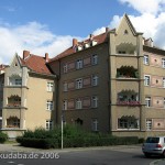 Genossenschaftsbauten Zeppelinstraße, Falkenhagener Feld in Berlin-Spandau, von Georg Heinrich Richard Ermisch aus den Jahren 1923 - 1927 im expressionistischen Stil