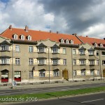 Genossenschaftsbauten Zeppelinstraße, Falkenhagener Feld in Berlin-Spandau, von Georg Heinrich Richard Ermisch aus den Jahren 1923 - 1927 im expressionistischen Stil