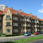 Genossenschaftsbauten Zeppelinstraße, Falkenhagener Feld in Berlin-Spandau, von Georg Heinrich Richard Ermisch aus den Jahren 1923 - 1927 im expressionistischen Stil